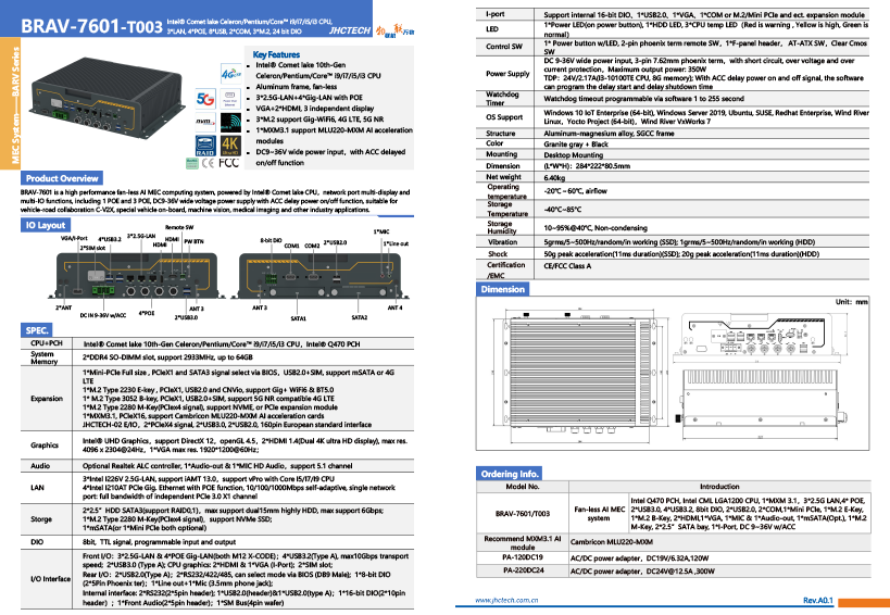 datasheet brav 7601 t003