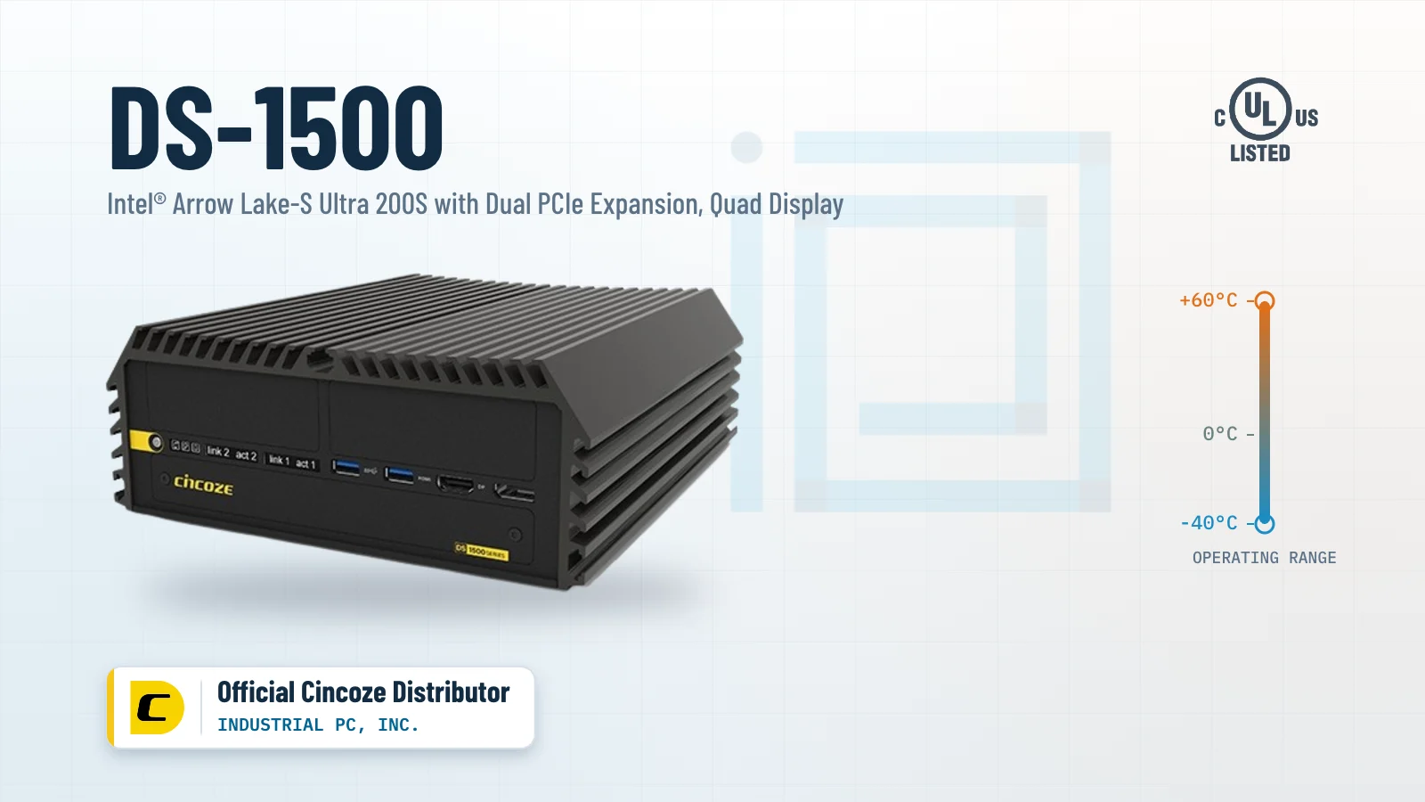 DS-1500 Industrial Fanless PC