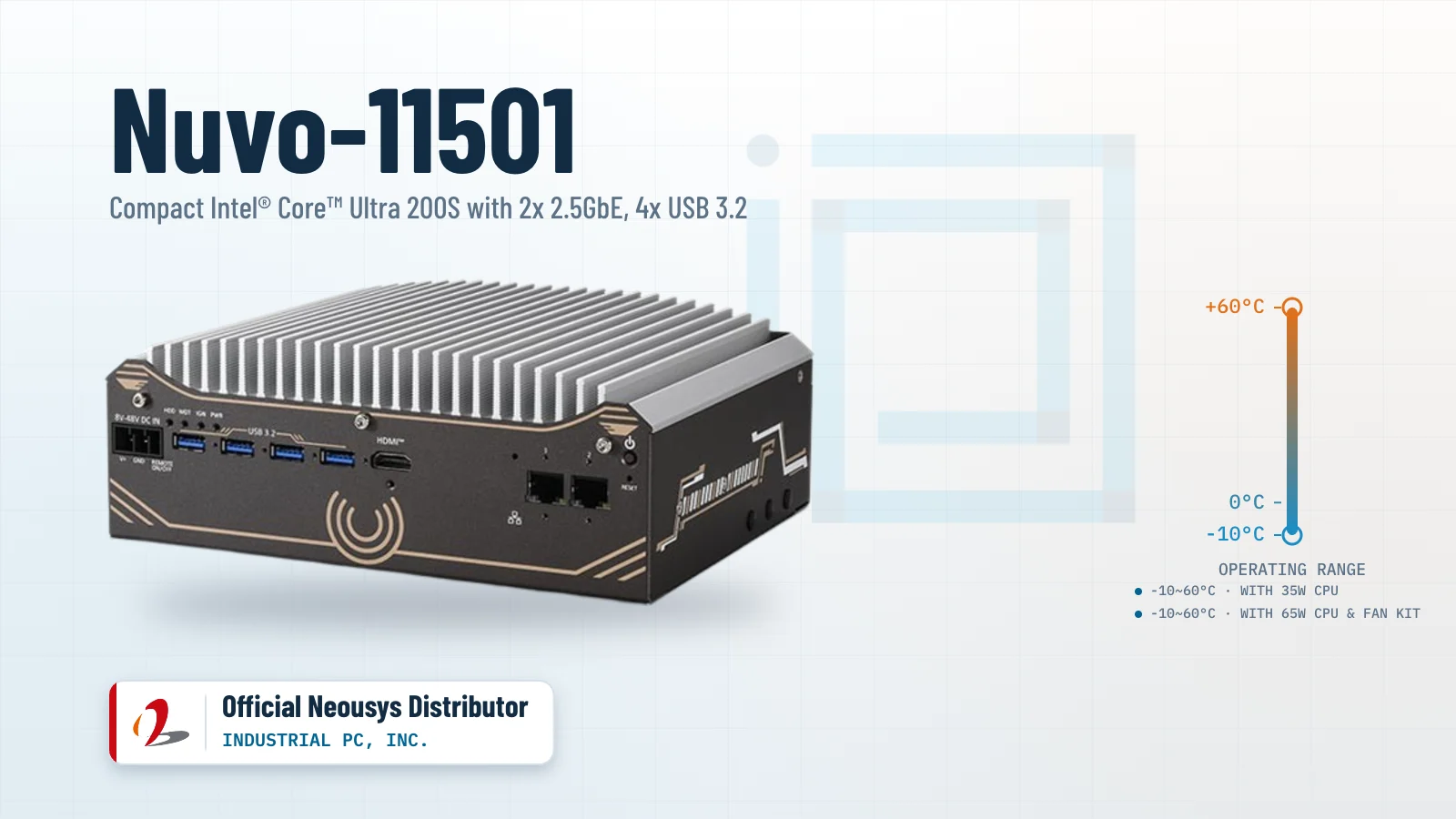 Nuvo-11501 Industrial Fanless PC